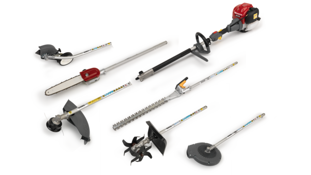 Honda Versatool with different attachments.