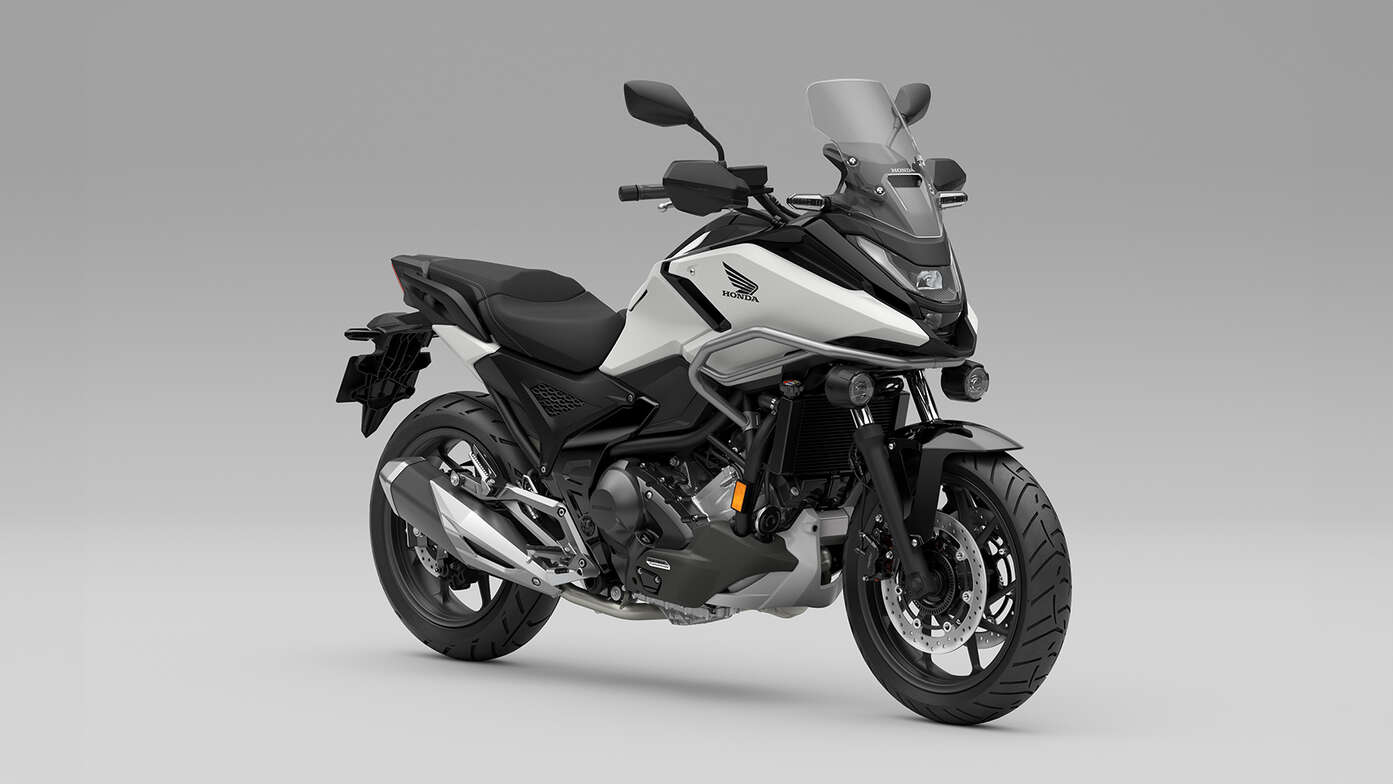 Honda NC750X motorcycle adventure pack.