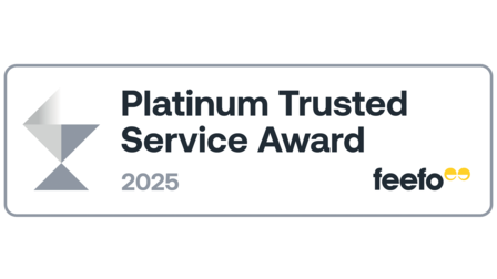 Feefo Platinum Trusted Service Award 2025