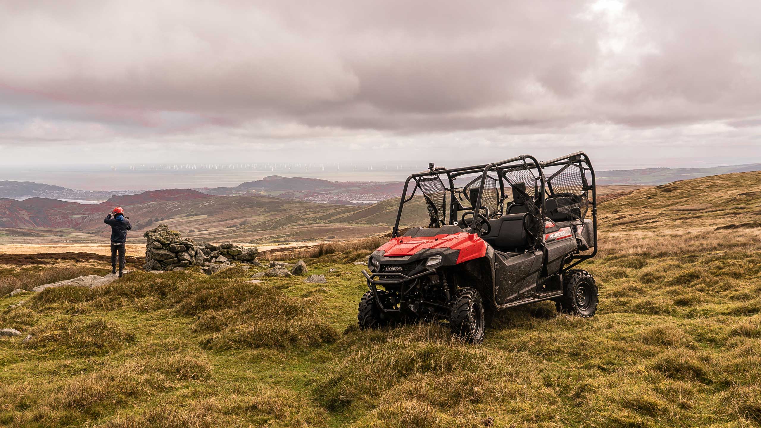 Honda Pioneer UTV in the Welsh Mountains